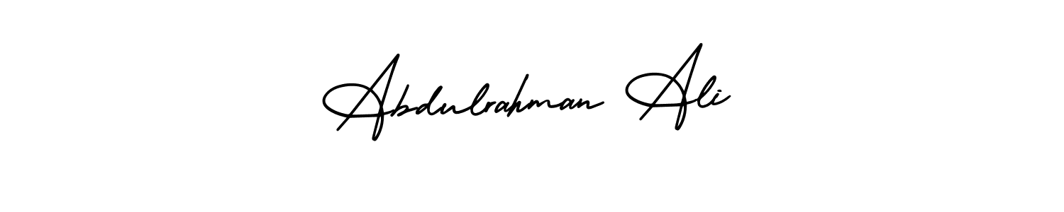 AmerikaSignatureDemo-Regular is a professional signature style that is perfect for those who want to add a touch of class to their signature. It is also a great choice for those who want to make their signature more unique. Get Abdulrahman Ali name to fancy signature for free. Abdulrahman Ali signature style 3 images and pictures png