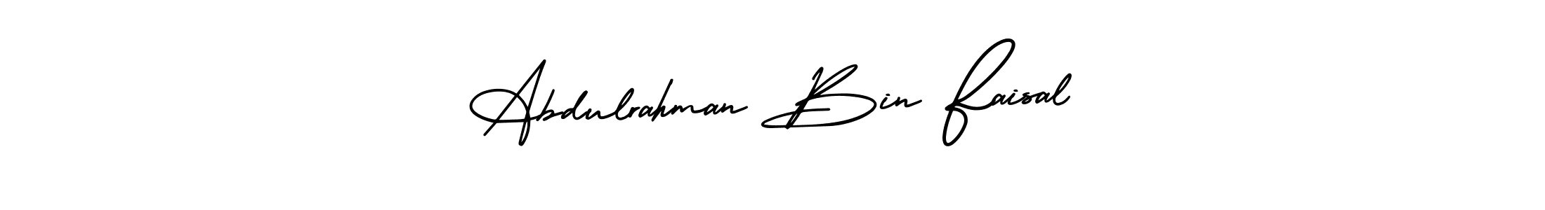 Create a beautiful signature design for name Abdulrahman Bin Faisal. With this signature (AmerikaSignatureDemo-Regular) fonts, you can make a handwritten signature for free. Abdulrahman Bin Faisal signature style 3 images and pictures png