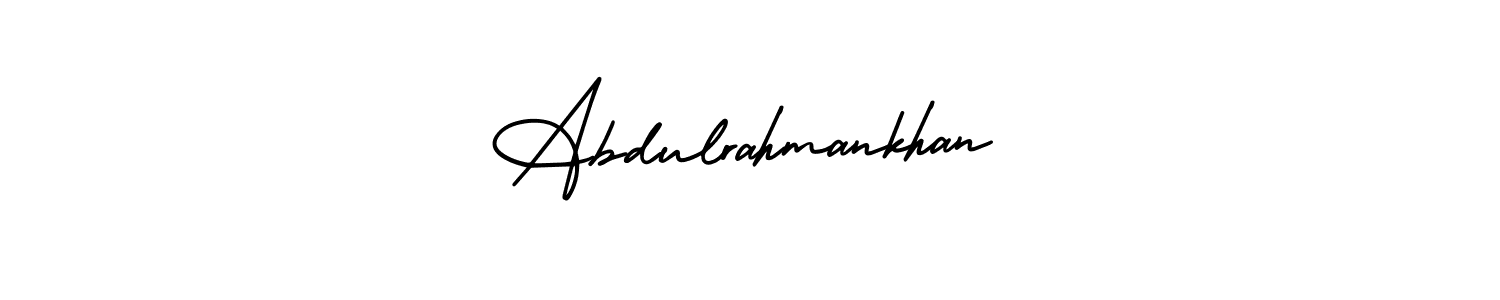 if you are searching for the best signature style for your name Abdulrahmankhan. so please give up your signature search. here we have designed multiple signature styles  using AmerikaSignatureDemo-Regular. Abdulrahmankhan signature style 3 images and pictures png