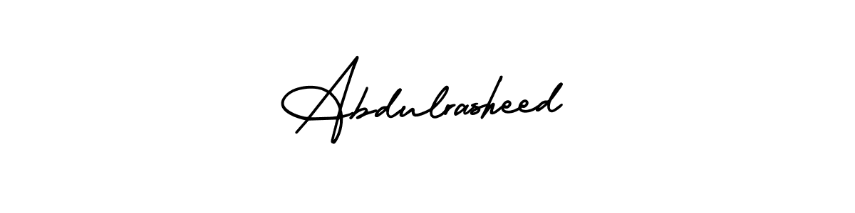 The best way (AmerikaSignatureDemo-Regular) to make a short signature is to pick only two or three words in your name. The name Abdulrasheed include a total of six letters. For converting this name. Abdulrasheed signature style 3 images and pictures png