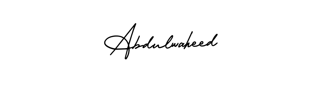 Also You can easily find your signature by using the search form. We will create Abdulwaheed name handwritten signature images for you free of cost using AmerikaSignatureDemo-Regular sign style. Abdulwaheed signature style 3 images and pictures png