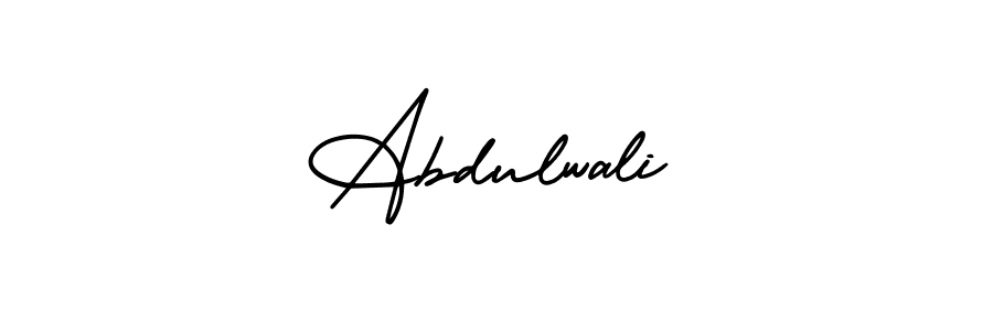 It looks lik you need a new signature style for name Abdulwali. Design unique handwritten (AmerikaSignatureDemo-Regular) signature with our free signature maker in just a few clicks. Abdulwali signature style 3 images and pictures png