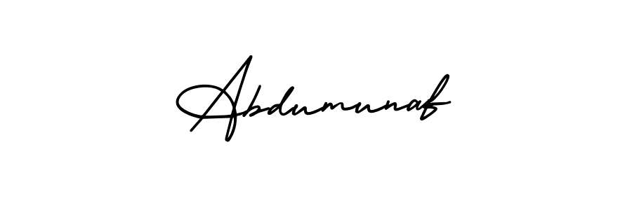 This is the best signature style for the Abdumunaf name. Also you like these signature font (AmerikaSignatureDemo-Regular). Mix name signature. Abdumunaf signature style 3 images and pictures png