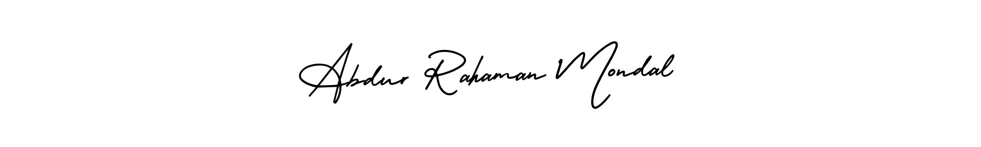 Design your own signature with our free online signature maker. With this signature software, you can create a handwritten (AmerikaSignatureDemo-Regular) signature for name Abdur Rahaman Mondal. Abdur Rahaman Mondal signature style 3 images and pictures png