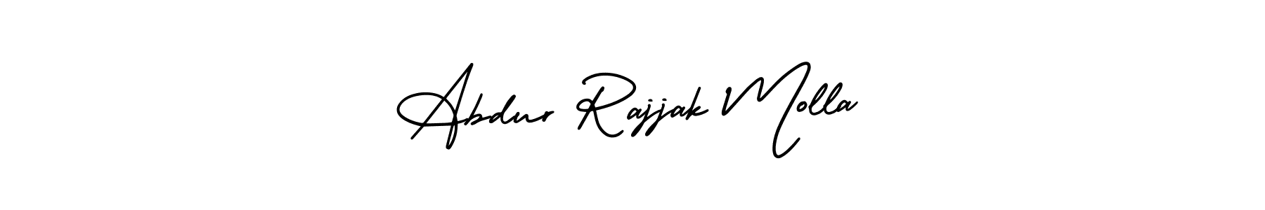 The best way (AmerikaSignatureDemo-Regular) to make a short signature is to pick only two or three words in your name. The name Abdur Rajjak Molla include a total of six letters. For converting this name. Abdur Rajjak Molla signature style 3 images and pictures png