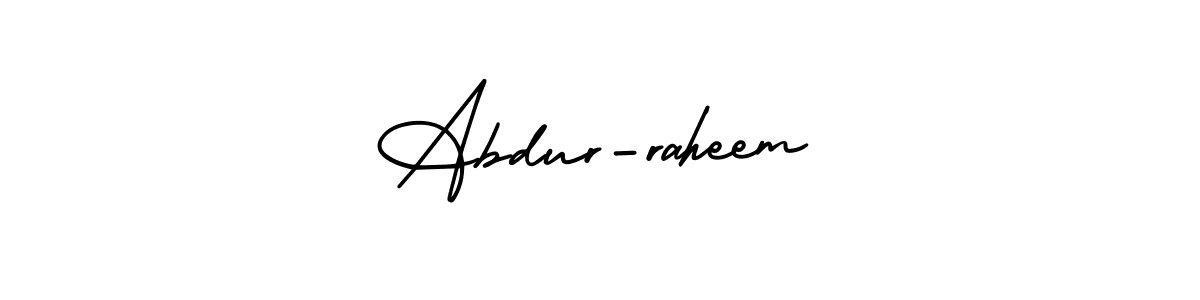 Abdur-raheem stylish signature style. Best Handwritten Sign (AmerikaSignatureDemo-Regular) for my name. Handwritten Signature Collection Ideas for my name Abdur-raheem. Abdur-raheem signature style 3 images and pictures png