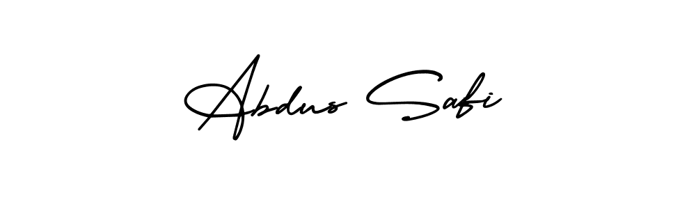 You should practise on your own different ways (AmerikaSignatureDemo-Regular) to write your name (Abdus Safi) in signature. don't let someone else do it for you. Abdus Safi signature style 3 images and pictures png