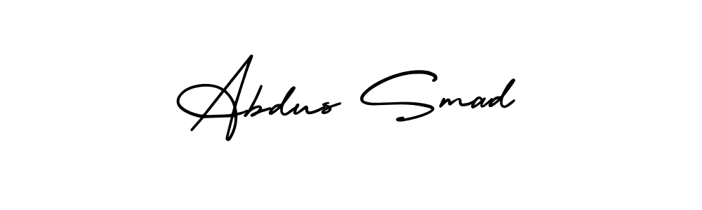 Check out images of Autograph of Abdus Smad name. Actor Abdus Smad Signature Style. AmerikaSignatureDemo-Regular is a professional sign style online. Abdus Smad signature style 3 images and pictures png