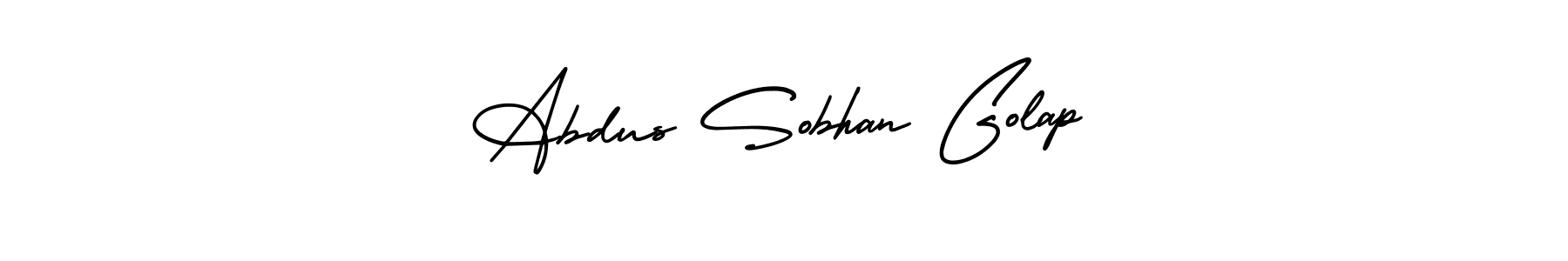 How to make Abdus Sobhan Golap name signature. Use AmerikaSignatureDemo-Regular style for creating short signs online. This is the latest handwritten sign. Abdus Sobhan Golap signature style 3 images and pictures png