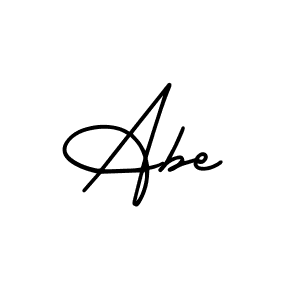 You should practise on your own different ways (AmerikaSignatureDemo-Regular) to write your name (Abe) in signature. don't let someone else do it for you. Abe signature style 3 images and pictures png