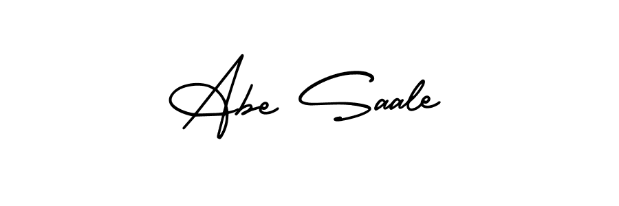 Use a signature maker to create a handwritten signature online. With this signature software, you can design (AmerikaSignatureDemo-Regular) your own signature for name Abe Saale. Abe Saale signature style 3 images and pictures png
