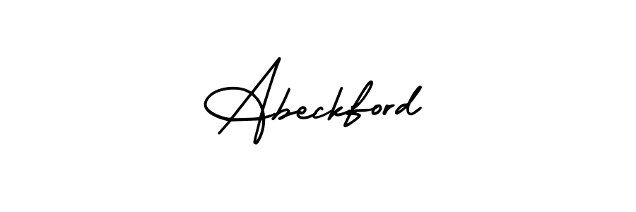 How to make Abeckford signature? AmerikaSignatureDemo-Regular is a professional autograph style. Create handwritten signature for Abeckford name. Abeckford signature style 3 images and pictures png