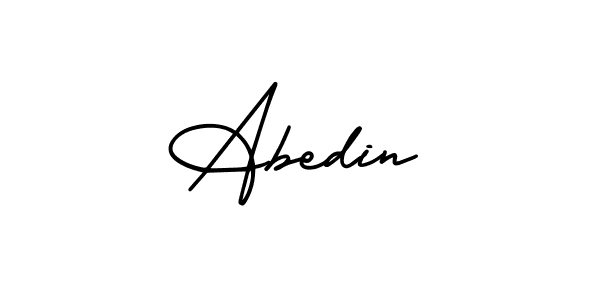 Create a beautiful signature design for name Abedin. With this signature (AmerikaSignatureDemo-Regular) fonts, you can make a handwritten signature for free. Abedin signature style 3 images and pictures png