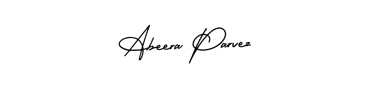 How to Draw Abeera Parvez signature style? AmerikaSignatureDemo-Regular is a latest design signature styles for name Abeera Parvez. Abeera Parvez signature style 3 images and pictures png