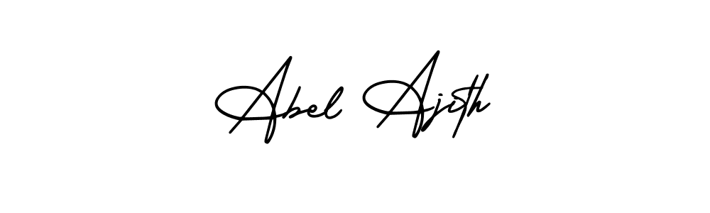 Similarly AmerikaSignatureDemo-Regular is the best handwritten signature design. Signature creator online .You can use it as an online autograph creator for name Abel Ajith. Abel Ajith signature style 3 images and pictures png