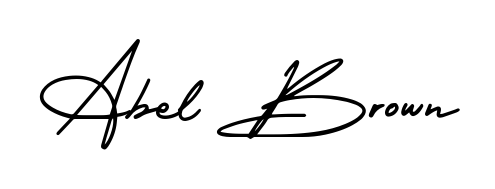 Achieve flawless digital penmanship with Abel Brown name in AmerikaSignatureDemo-Regular font. The perfect tool for creating online signatures. Abel Brown signature style 3 images and pictures png