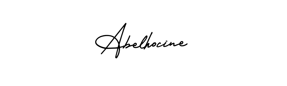 Make a beautiful signature design for name Abelhocine. With this signature (AmerikaSignatureDemo-Regular) style, you can create a handwritten signature for free. Abelhocine signature style 3 images and pictures png