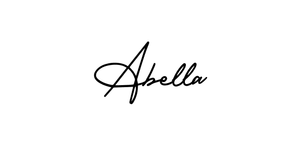 Design your own signature with our free online signature maker. With this signature software, you can create a handwritten (AmerikaSignatureDemo-Regular) signature for name Abella. Abella signature style 3 images and pictures png