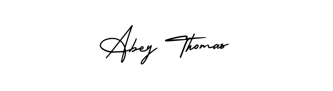 Design your own signature with our free online signature maker. With this signature software, you can create a handwritten (AmerikaSignatureDemo-Regular) signature for name Abey Thomas. Abey Thomas signature style 3 images and pictures png