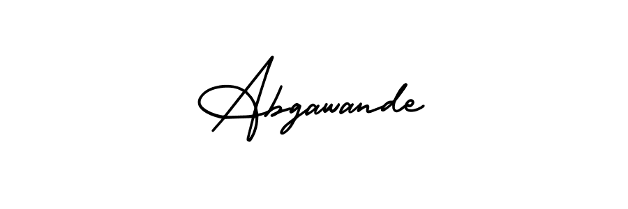 Similarly AmerikaSignatureDemo-Regular is the best handwritten signature design. Signature creator online .You can use it as an online autograph creator for name Abgawande. Abgawande signature style 3 images and pictures png