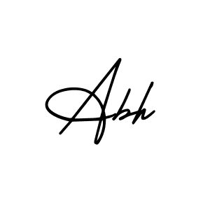 Create a beautiful signature design for name Abh. With this signature (AmerikaSignatureDemo-Regular) fonts, you can make a handwritten signature for free. Abh signature style 3 images and pictures png