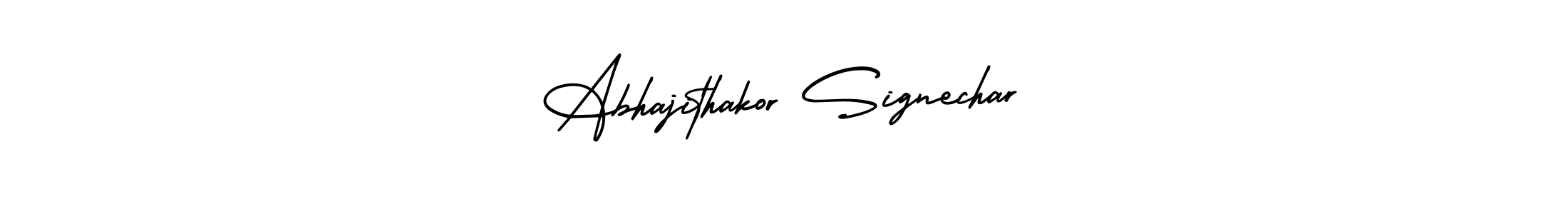 Use a signature maker to create a handwritten signature online. With this signature software, you can design (AmerikaSignatureDemo-Regular) your own signature for name Abhajithakor Signechar. Abhajithakor Signechar signature style 3 images and pictures png