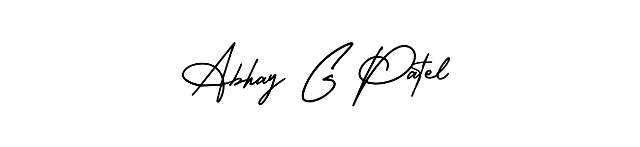 The best way (AmerikaSignatureDemo-Regular) to make a short signature is to pick only two or three words in your name. The name Abhay G Patel include a total of six letters. For converting this name. Abhay G Patel signature style 3 images and pictures png