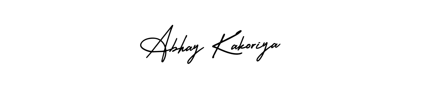 Similarly AmerikaSignatureDemo-Regular is the best handwritten signature design. Signature creator online .You can use it as an online autograph creator for name Abhay Kakoriya. Abhay Kakoriya signature style 3 images and pictures png