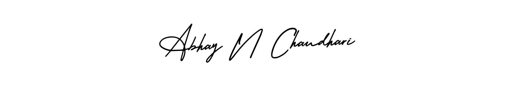Make a beautiful signature design for name Abhay N Chaudhari. Use this online signature maker to create a handwritten signature for free. Abhay N Chaudhari signature style 3 images and pictures png