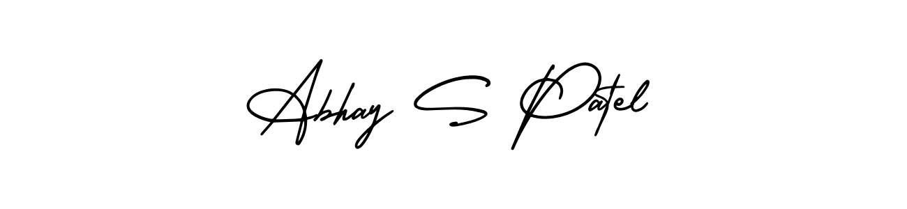 Use a signature maker to create a handwritten signature online. With this signature software, you can design (AmerikaSignatureDemo-Regular) your own signature for name Abhay S Patel. Abhay S Patel signature style 3 images and pictures png