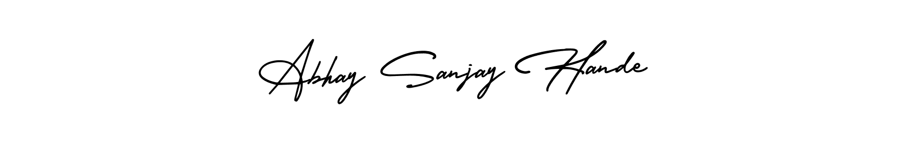 Best and Professional Signature Style for Abhay Sanjay Hande. AmerikaSignatureDemo-Regular Best Signature Style Collection. Abhay Sanjay Hande signature style 3 images and pictures png