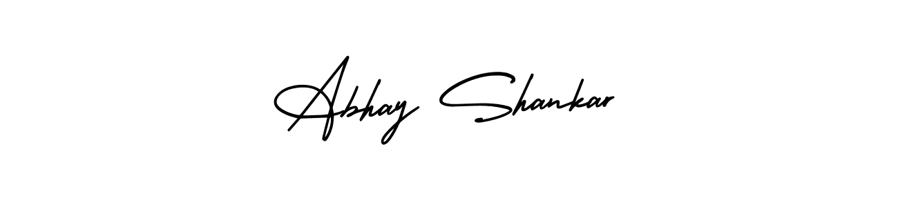 How to make Abhay Shankar name signature. Use AmerikaSignatureDemo-Regular style for creating short signs online. This is the latest handwritten sign. Abhay Shankar signature style 3 images and pictures png