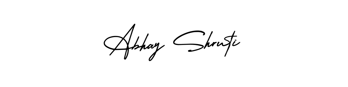 Make a beautiful signature design for name Abhay Shruti. Use this online signature maker to create a handwritten signature for free. Abhay Shruti signature style 3 images and pictures png