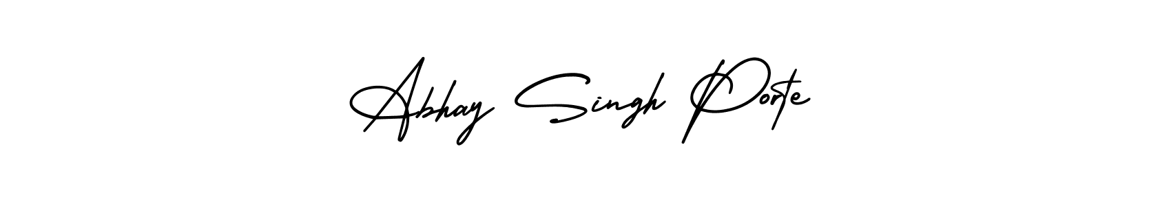 Create a beautiful signature design for name Abhay Singh Porte. With this signature (AmerikaSignatureDemo-Regular) fonts, you can make a handwritten signature for free. Abhay Singh Porte signature style 3 images and pictures png