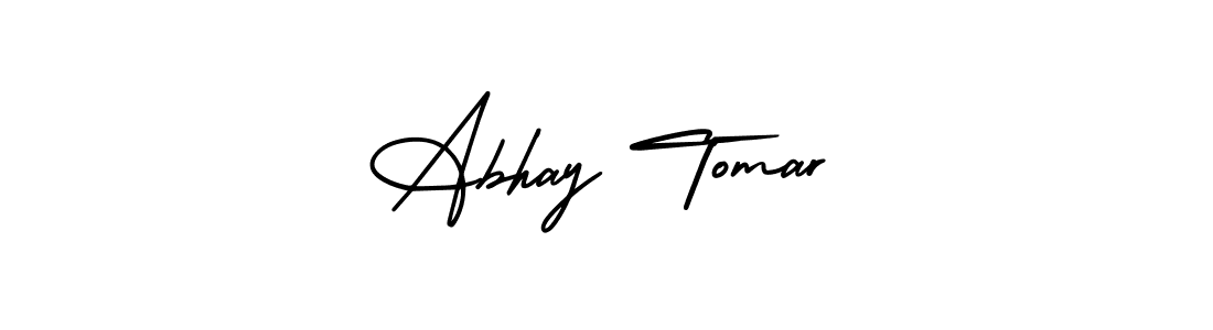 Make a beautiful signature design for name Abhay Tomar. With this signature (AmerikaSignatureDemo-Regular) style, you can create a handwritten signature for free. Abhay Tomar signature style 3 images and pictures png