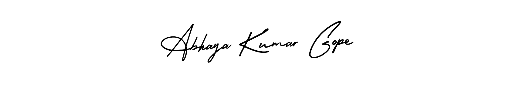Design your own signature with our free online signature maker. With this signature software, you can create a handwritten (AmerikaSignatureDemo-Regular) signature for name Abhaya Kumar Gope. Abhaya Kumar Gope signature style 3 images and pictures png