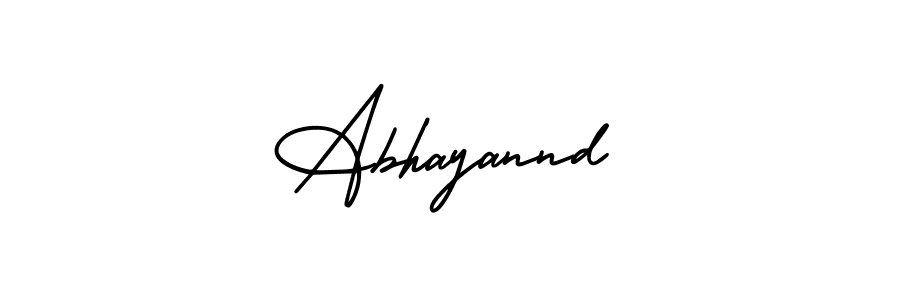 AmerikaSignatureDemo-Regular is a professional signature style that is perfect for those who want to add a touch of class to their signature. It is also a great choice for those who want to make their signature more unique. Get Abhayannd name to fancy signature for free. Abhayannd signature style 3 images and pictures png