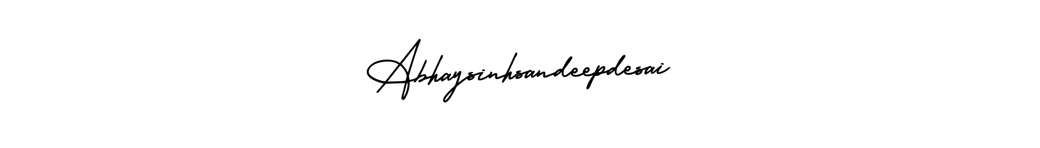 How to make Abhaysinhsandeepdesai name signature. Use AmerikaSignatureDemo-Regular style for creating short signs online. This is the latest handwritten sign. Abhaysinhsandeepdesai signature style 3 images and pictures png