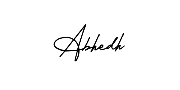 Similarly AmerikaSignatureDemo-Regular is the best handwritten signature design. Signature creator online .You can use it as an online autograph creator for name Abhedh. Abhedh signature style 3 images and pictures png