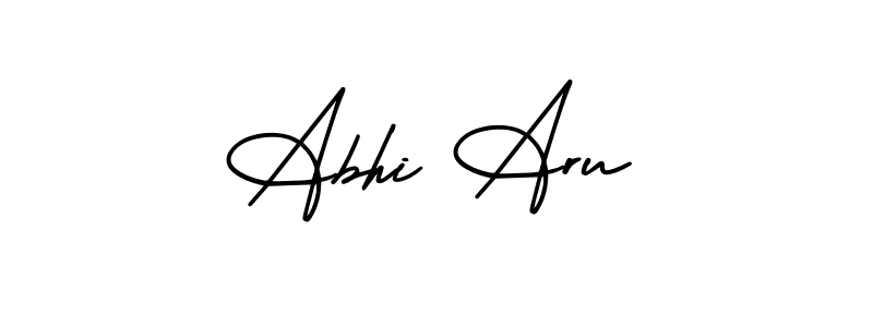 AmerikaSignatureDemo-Regular is a professional signature style that is perfect for those who want to add a touch of class to their signature. It is also a great choice for those who want to make their signature more unique. Get Abhi Aru name to fancy signature for free. Abhi Aru signature style 3 images and pictures png