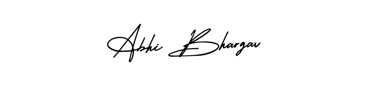 Also You can easily find your signature by using the search form. We will create Abhi Bhargav name handwritten signature images for you free of cost using AmerikaSignatureDemo-Regular sign style. Abhi Bhargav signature style 3 images and pictures png