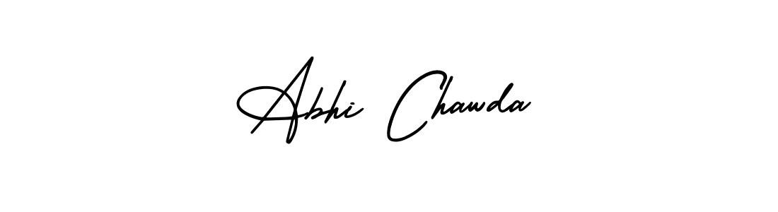 Make a short Abhi Chawda signature style. Manage your documents anywhere anytime using AmerikaSignatureDemo-Regular. Create and add eSignatures, submit forms, share and send files easily. Abhi Chawda signature style 3 images and pictures png