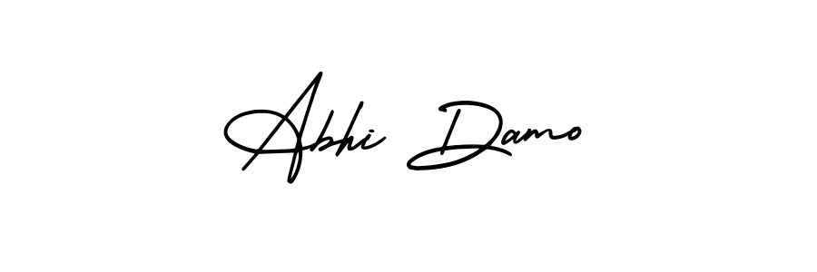 Make a beautiful signature design for name Abhi Damo. Use this online signature maker to create a handwritten signature for free. Abhi Damo signature style 3 images and pictures png