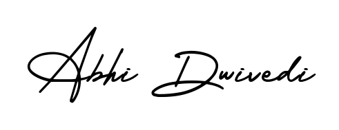 A classic penmanship look for Abhi Dwivedi. The AmerikaSignatureDemo-Regular font brings timeless elegance and confidence to every signed document. Abhi Dwivedi signature style 3 images and pictures png