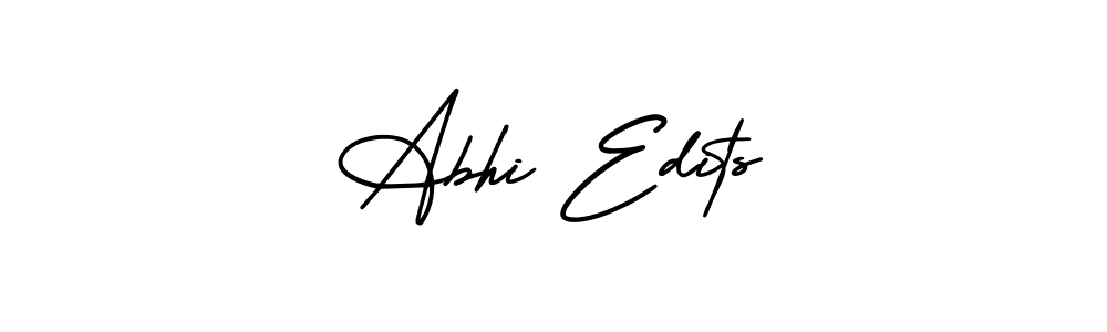 Create a beautiful signature design for name Abhi Edits. With this signature (AmerikaSignatureDemo-Regular) fonts, you can make a handwritten signature for free. Abhi Edits signature style 3 images and pictures png