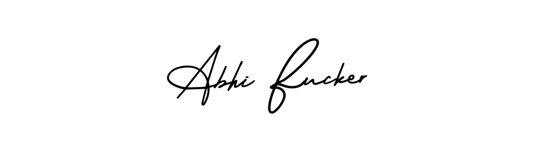 Create a beautiful signature design for name Abhi Fucker. With this signature (AmerikaSignatureDemo-Regular) fonts, you can make a handwritten signature for free. Abhi Fucker signature style 3 images and pictures png