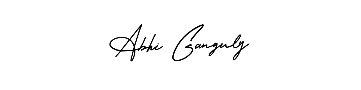 You should practise on your own different ways (AmerikaSignatureDemo-Regular) to write your name (Abhi Ganguly) in signature. don't let someone else do it for you. Abhi Ganguly signature style 3 images and pictures png