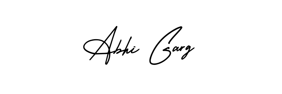 Make a beautiful signature design for name Abhi Garg. With this signature (AmerikaSignatureDemo-Regular) style, you can create a handwritten signature for free. Abhi Garg signature style 3 images and pictures png