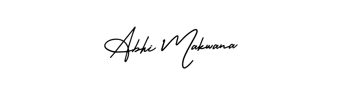 Create a beautiful signature design for name Abhi Makwana. With this signature (AmerikaSignatureDemo-Regular) fonts, you can make a handwritten signature for free. Abhi Makwana signature style 3 images and pictures png