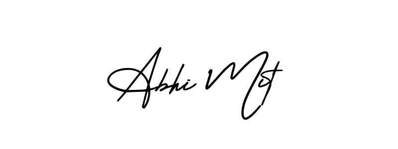 Make a beautiful signature design for name Abhi Mit. Use this online signature maker to create a handwritten signature for free. Abhi Mit signature style 3 images and pictures png